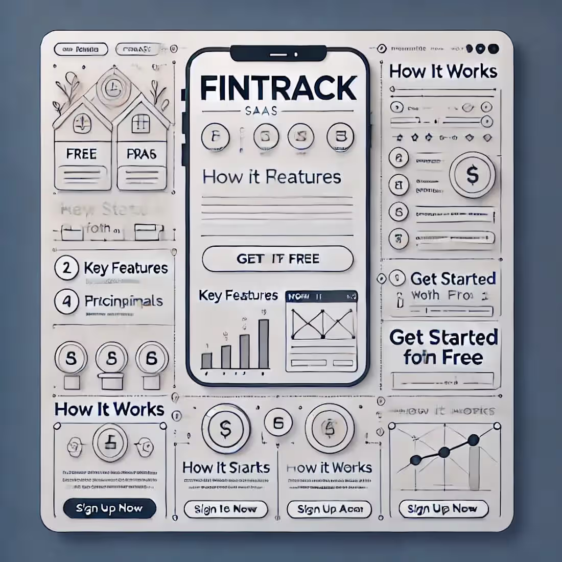 Cover image for FinTrack – SaaS Landing Page