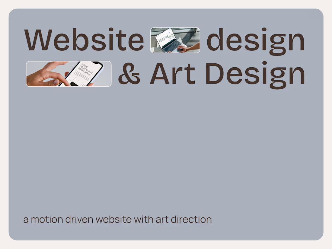 Cover image for Web Design with Strategy, Motion & Copy Writing
