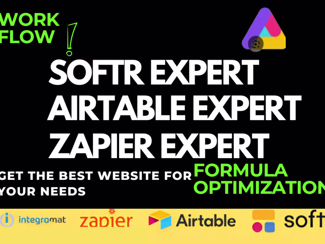 Cover image for Set Up and Design Airtable Database, Softr Web