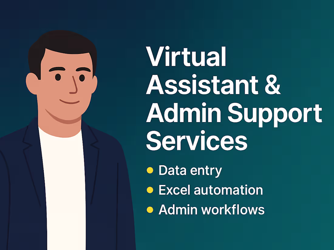 Cover image for Virtual Assistant & Admin Support