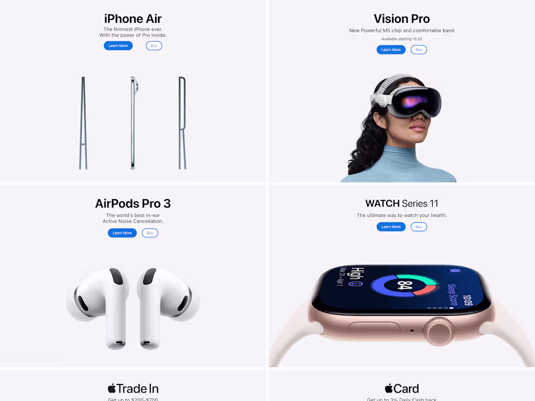 Cover image for Apple Homepage Recreation in Figma