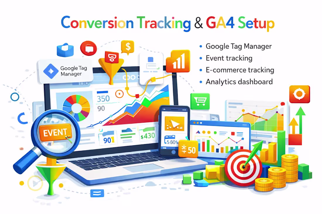 Cover image for Conversion Tracking & GA4 Setup