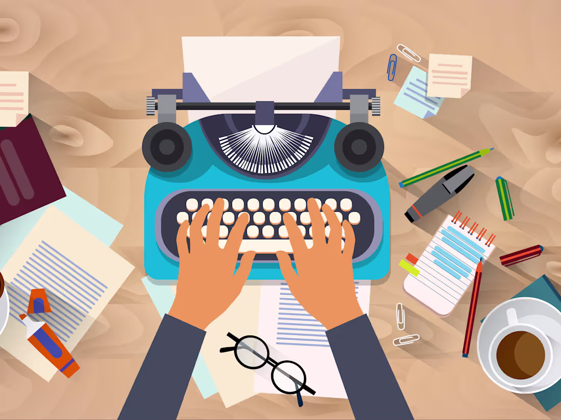 Cover image for Experienced and Motivated Wordsmith