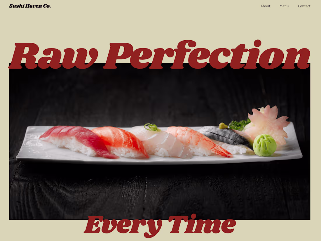 Cover image for Sushi Haven | Concept Design by Ashley Strandberg