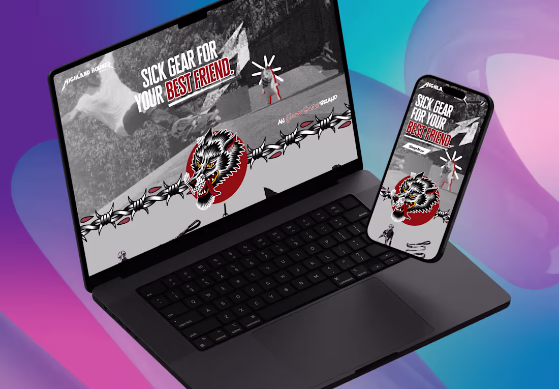 Cover image for Highland Houndz - Branding & Landing Page