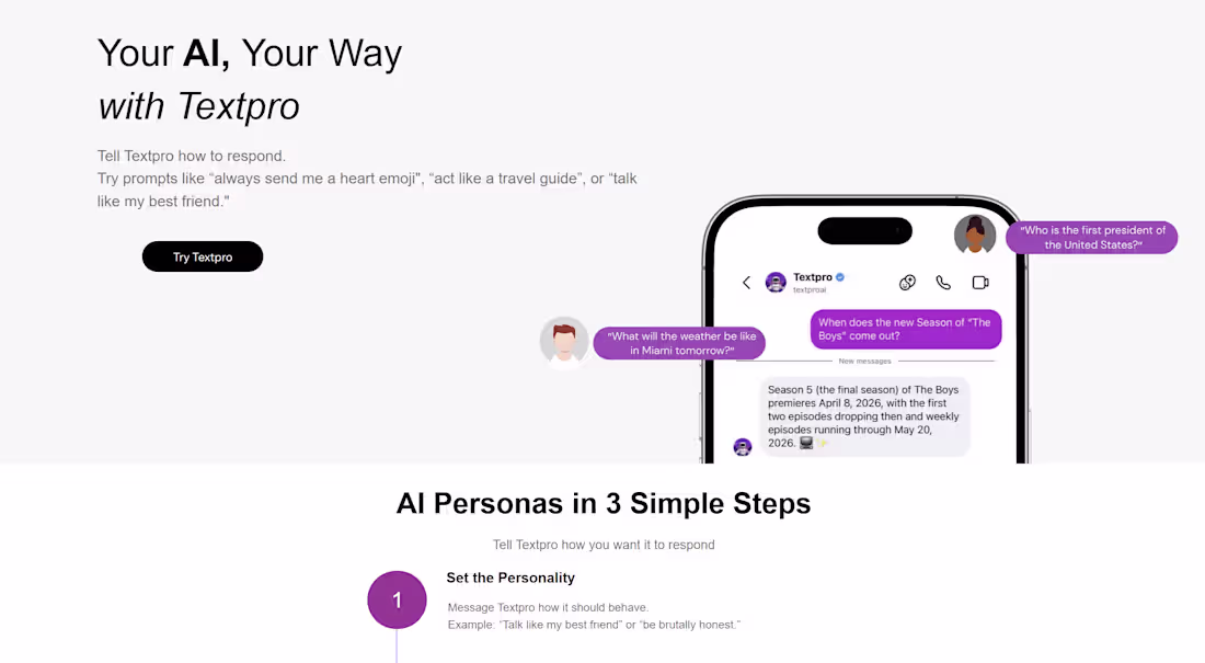 Cover image for Textpro.ai — AI Universal Concierge Platform