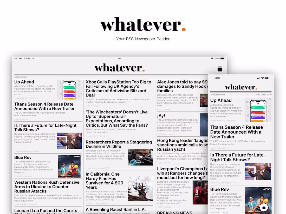 Cover image for whatever.news