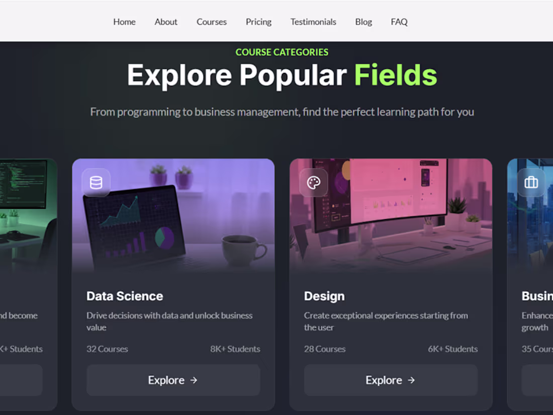 Cover image for EdTech SaaS Landing Page –