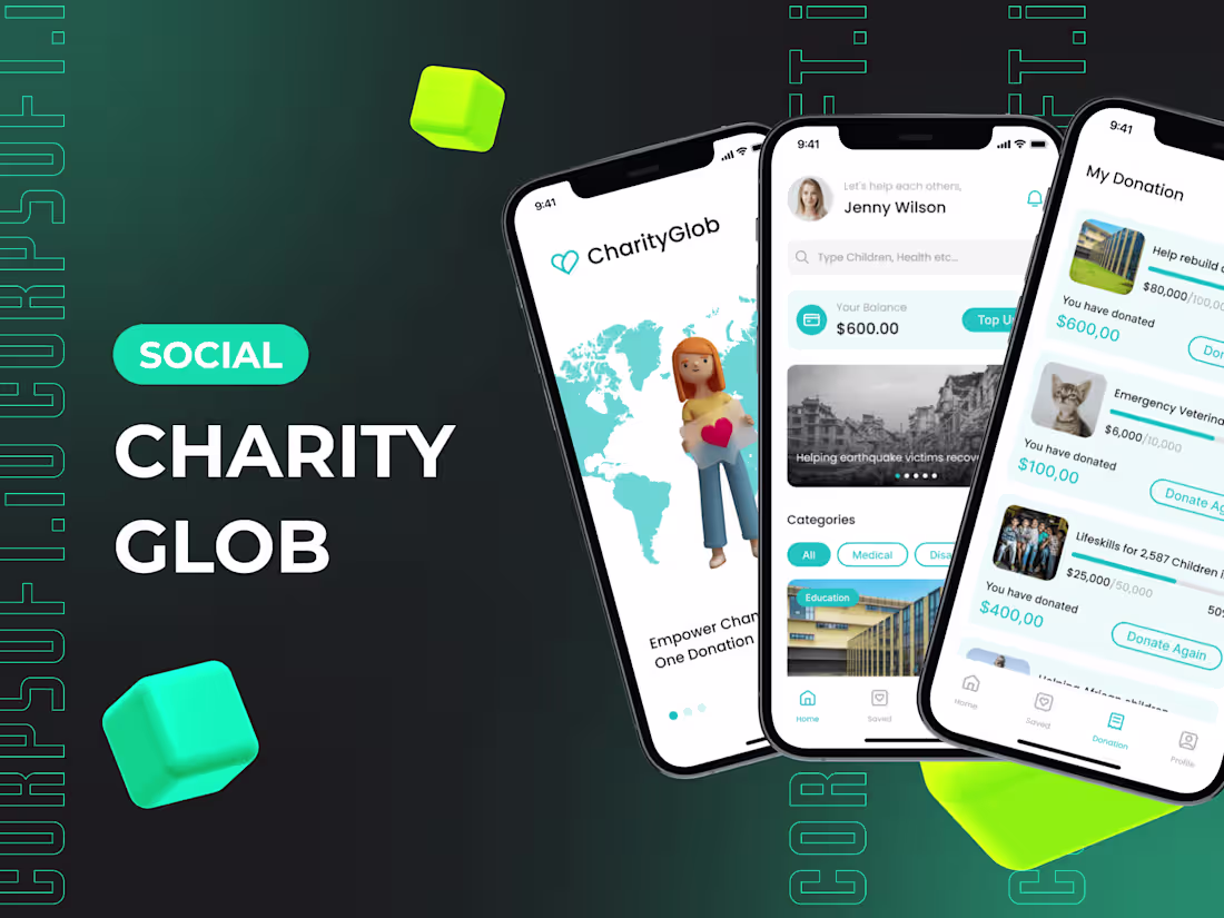 Cover image for The donation app for charity foundation overview
