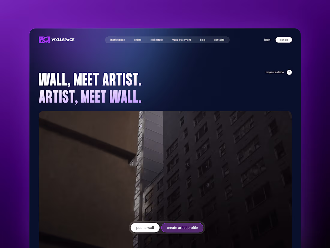 Cover image for WXLLSPACE · UX/UI