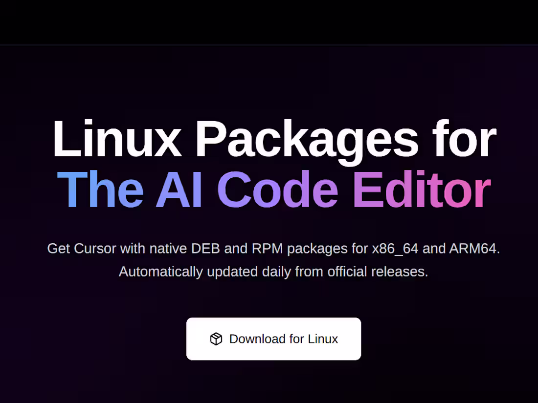 Cover image for Cursor Linux Packages