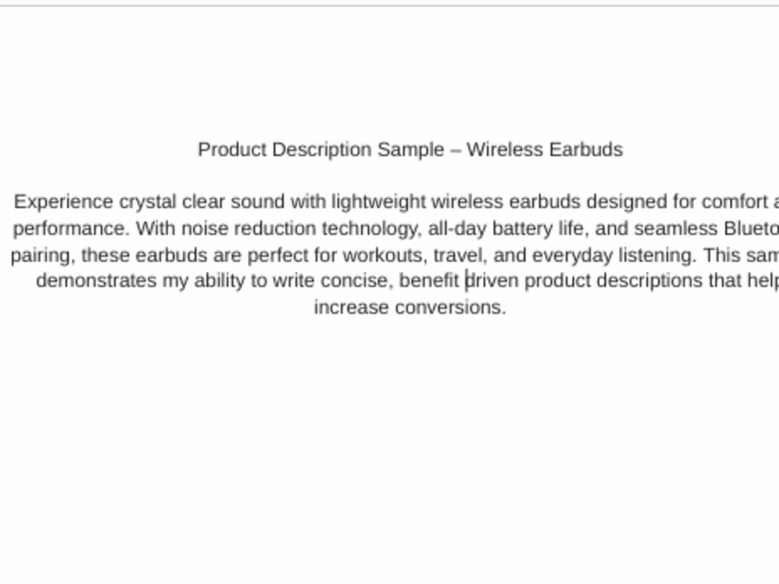 Cover image for A clean, persuasive product description