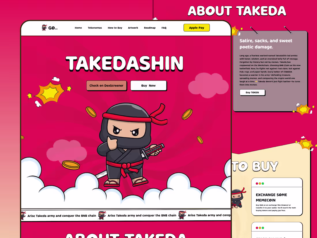 Cover image for NINJA Game Landing Page Design