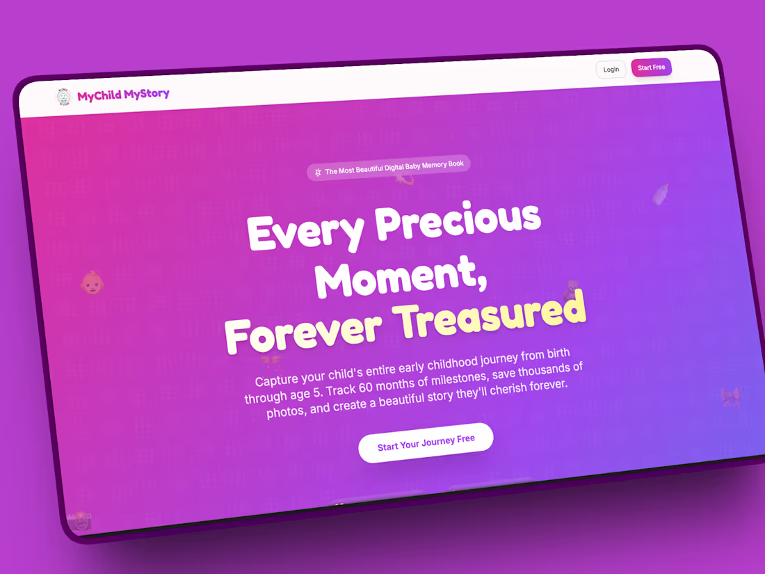 Cover image for MyChildMyStory.com Platform in Lovable