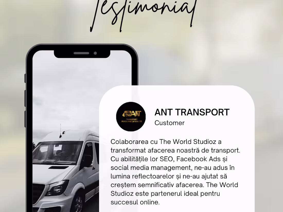 Cover image for 🚌TESTIMONIAL ANT Tranport- Logistic