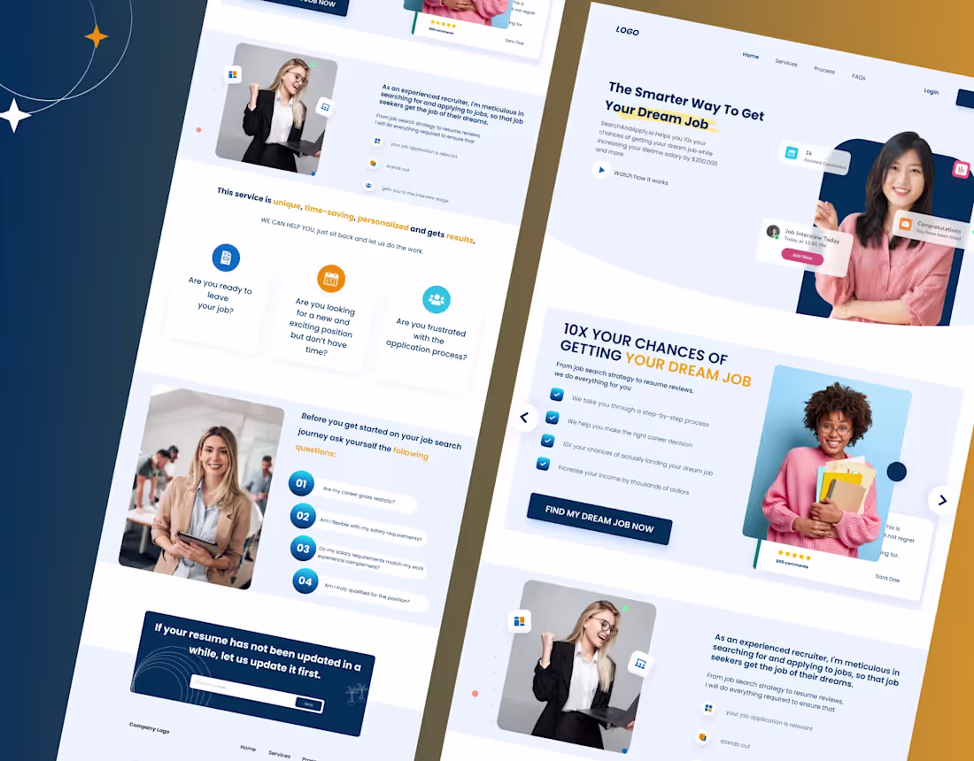 Cover image for Job Finder Landing Page