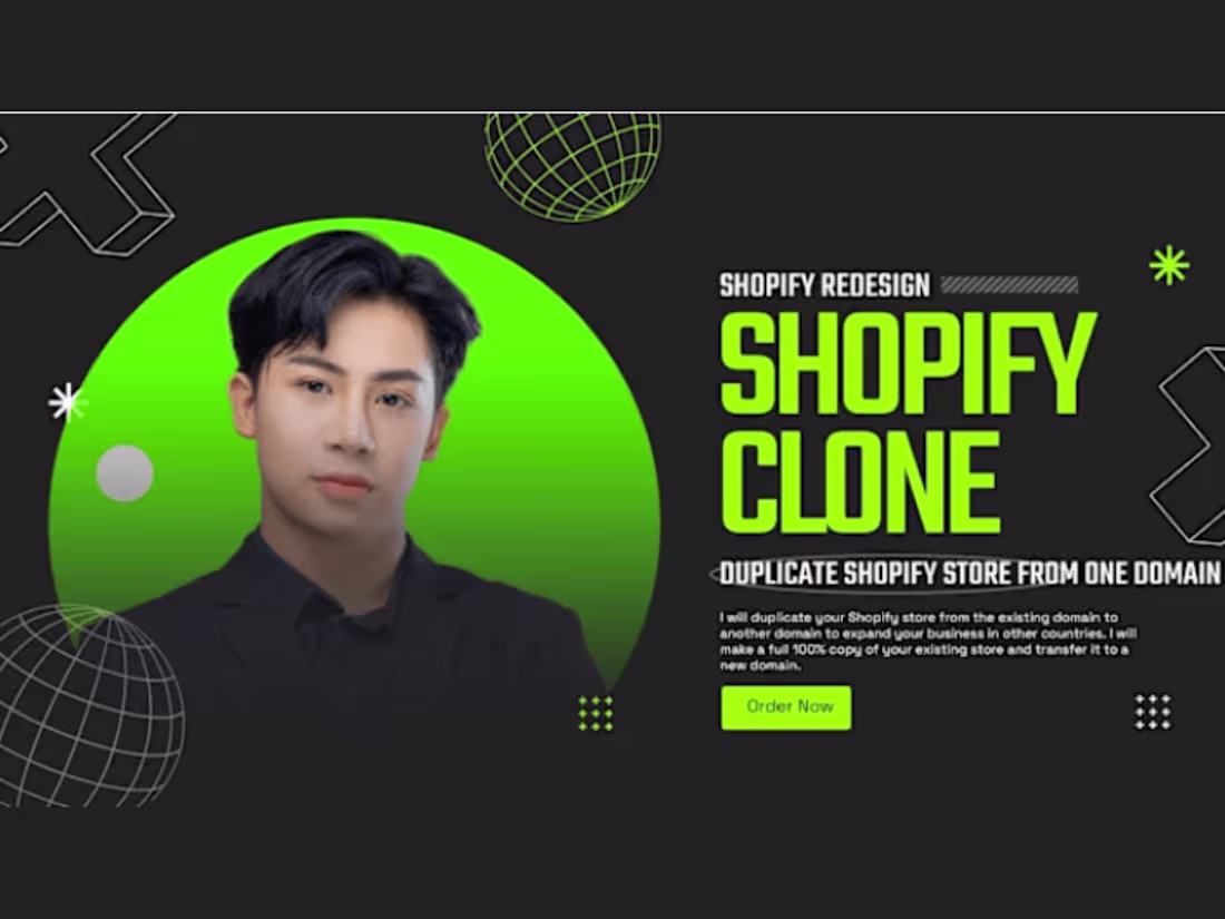 Cover image for I will design redesign clone your Shopify website professionally