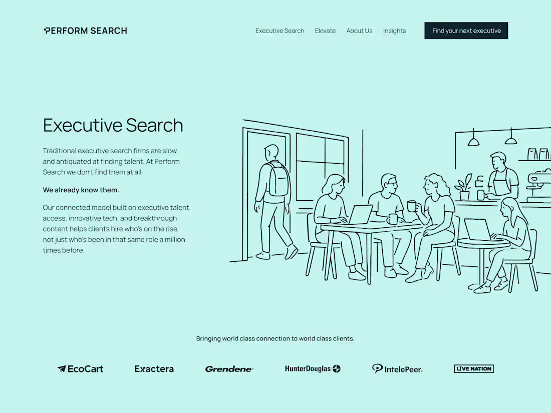 Cover image for NYC Executive Search Recruiting Firm Website I recently desi...