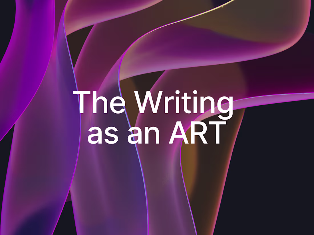 Cover image for The Writing as an art