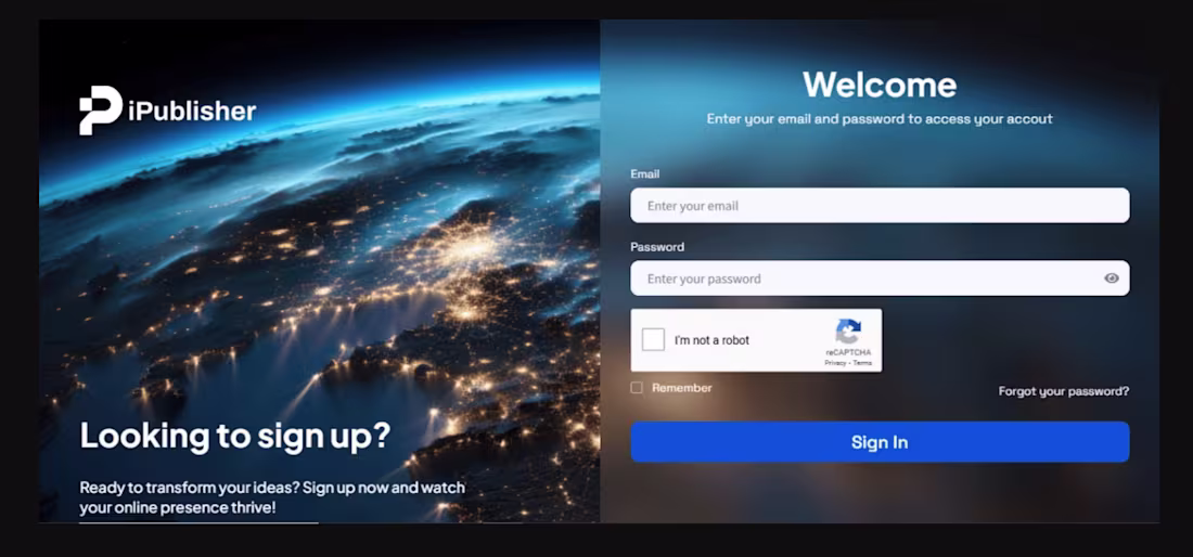 Cover image for IPublisher - Provides an auto CMS for websites