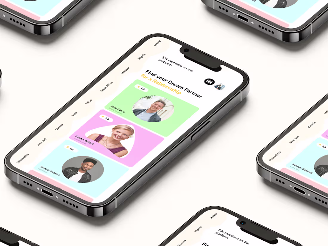Cover image for Dating App Ui