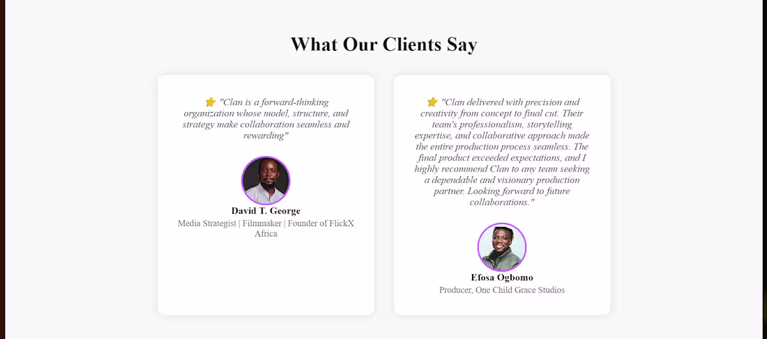 Cover image for Some of the media section of one of my just concluded projects