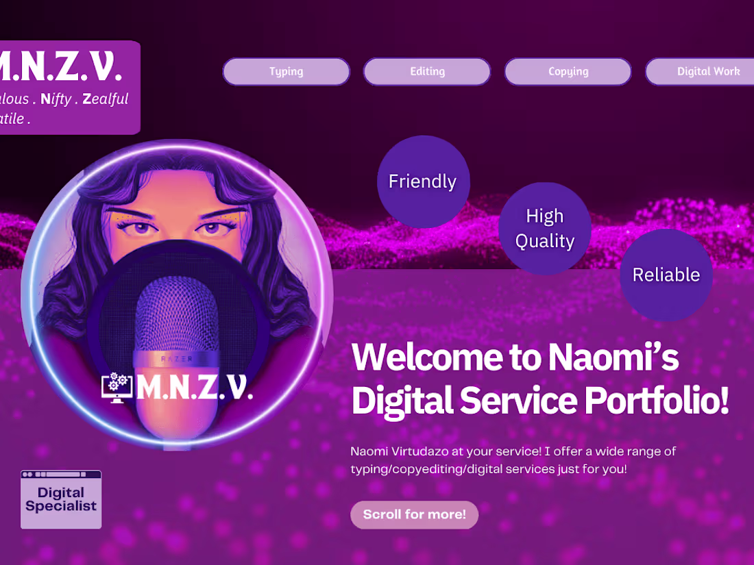 Cover image for Digital Services! (Typing/Designing/Editing)