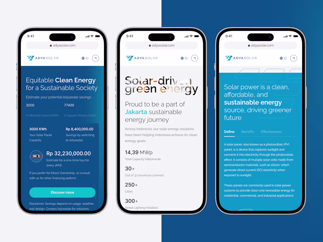 Cover image for Web Design: Adyasolar