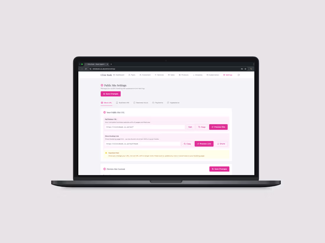 Cover image for Clinic Book - Smart Appointment Management for Modern Clinics