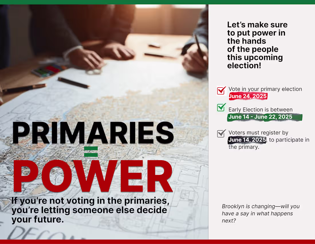 Cover image for Primary Voter Outreach Flyer