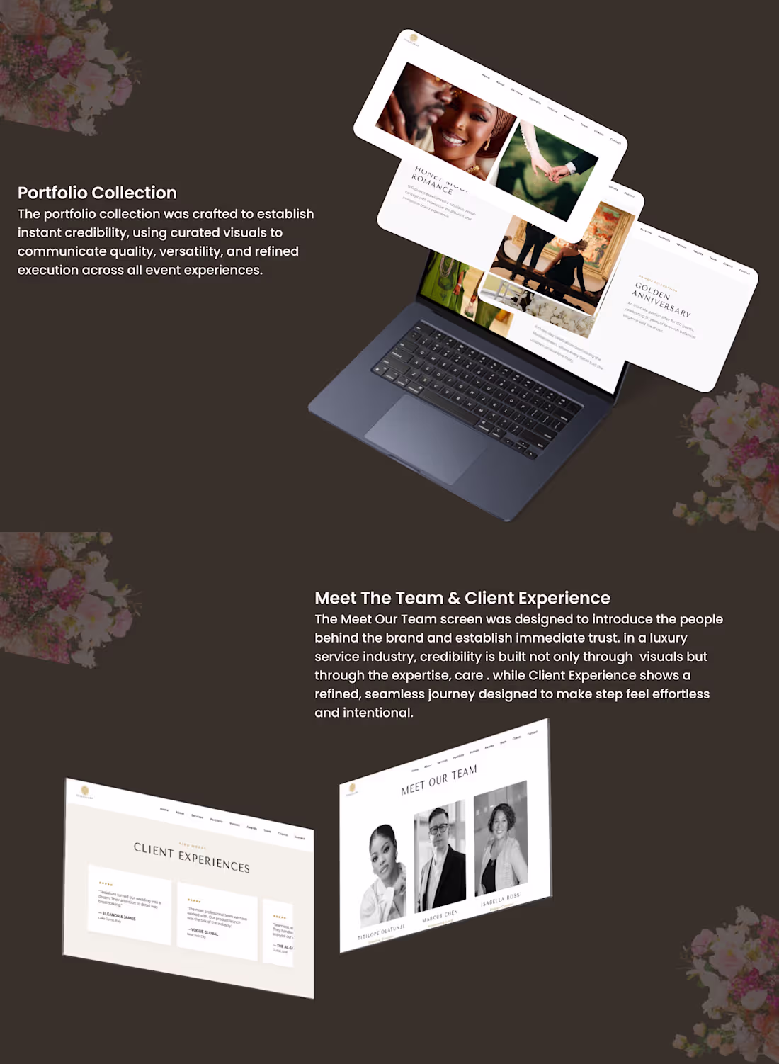 Cover image for Doing a brand layout design for luxury wedding & Event websi...