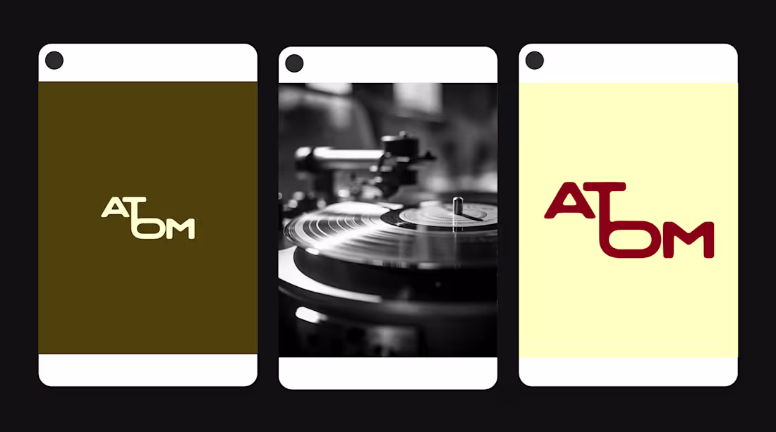 Cover image for Atom: Logo Design, Identity & AI Imagery
