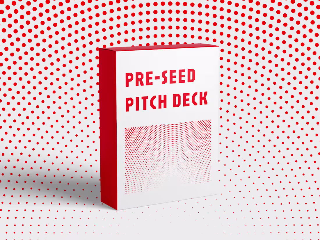 Cover image for Pre-seed pitch deck package
