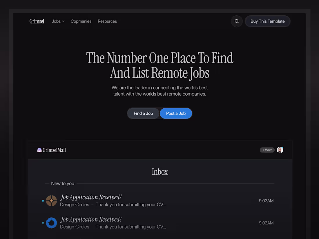 Cover image for Grimsel - Job Board Full Website