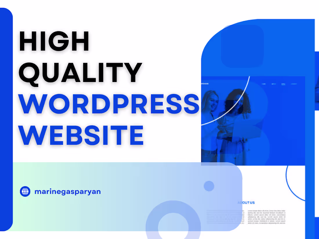 Cover image for High Quality Business Wordpress Website