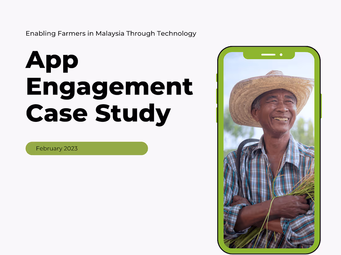 Cover image for Engagement Case Study: Improve CX for agriculture start-up
