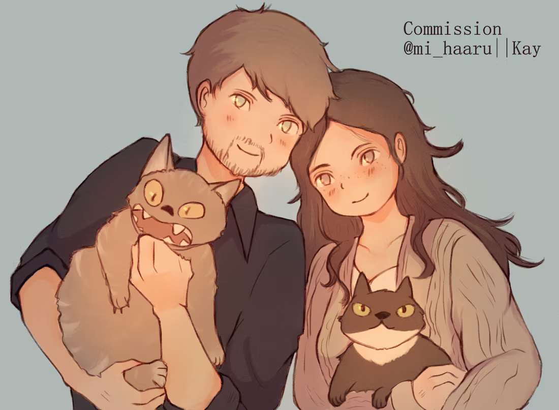 Cover image for Couple Anniversary Commission