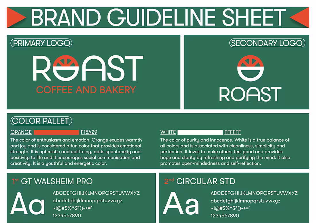 Cover image for Roast Coffee & Bakery | Branding Guideline 