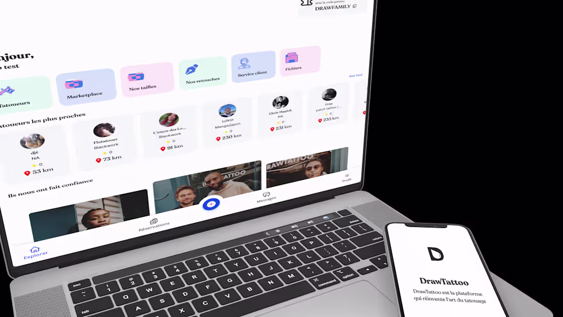 Cover image for DrawTattoo - Your Tattoo booking