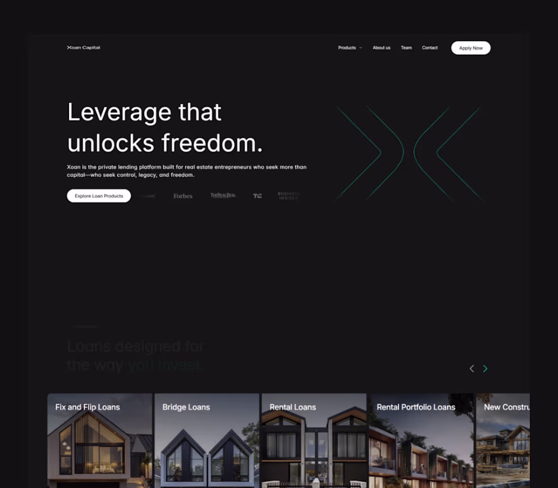 Cover image for Framer Website for Private Real Estate Lending Firm