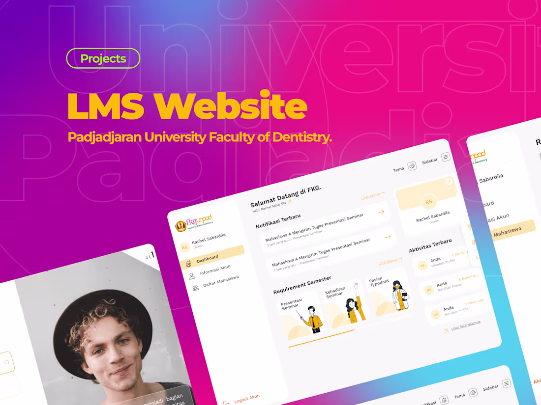Cover image for LMS Website - Faculty of Dentistry at Universitas Padjadjaran