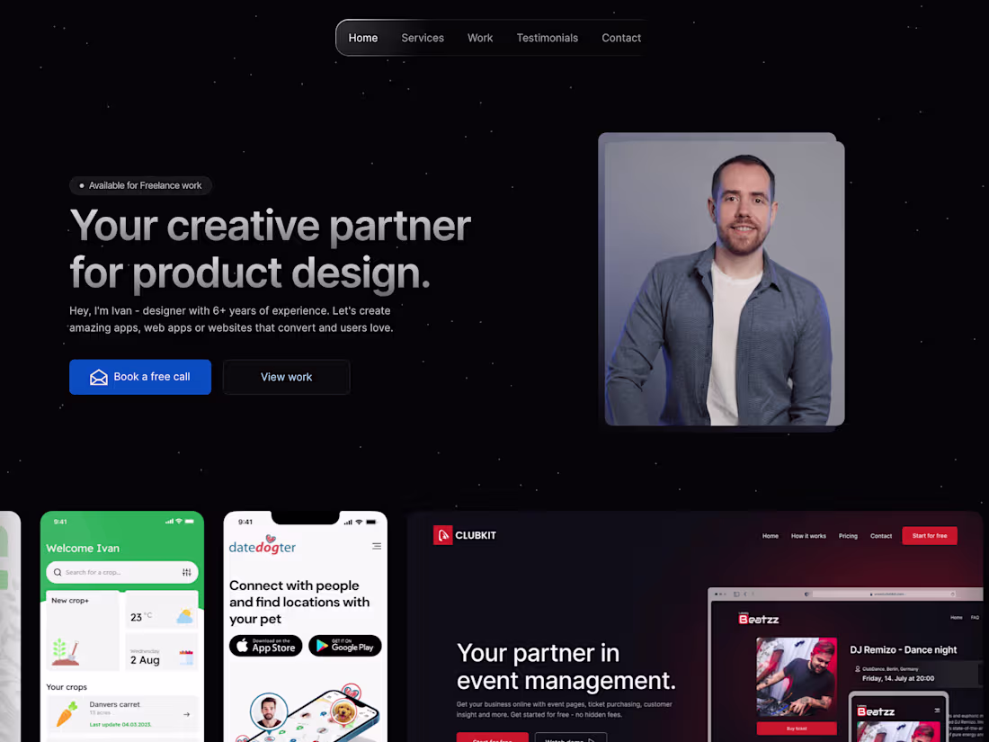 Cover image for Portfolio website