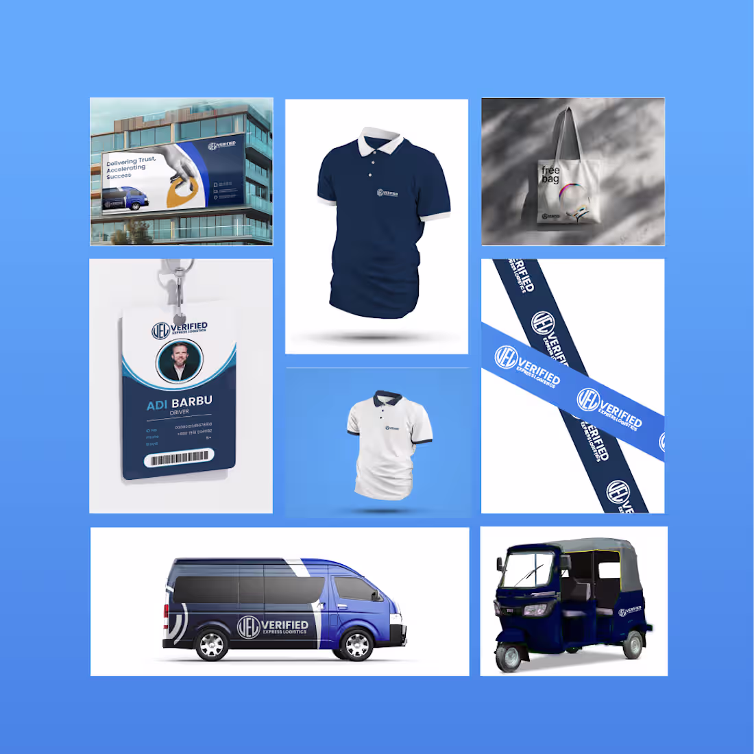 Cover image for Verified Express Logistics Brand Identity Design