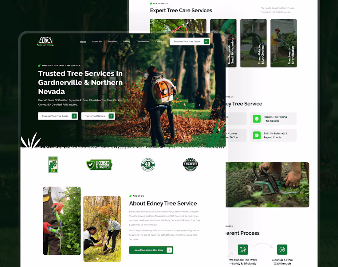 Cover image for Edney Tree Service