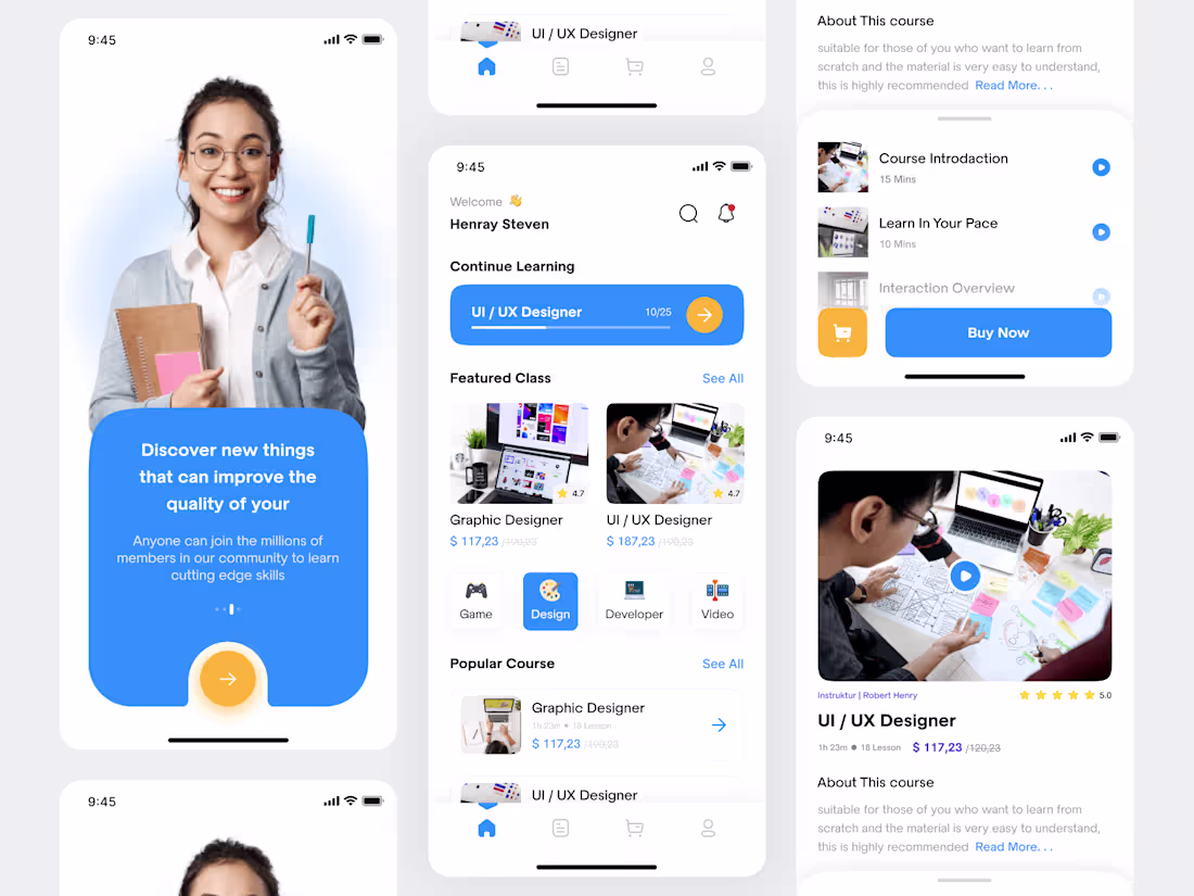 Cover image for Educational Online Course App