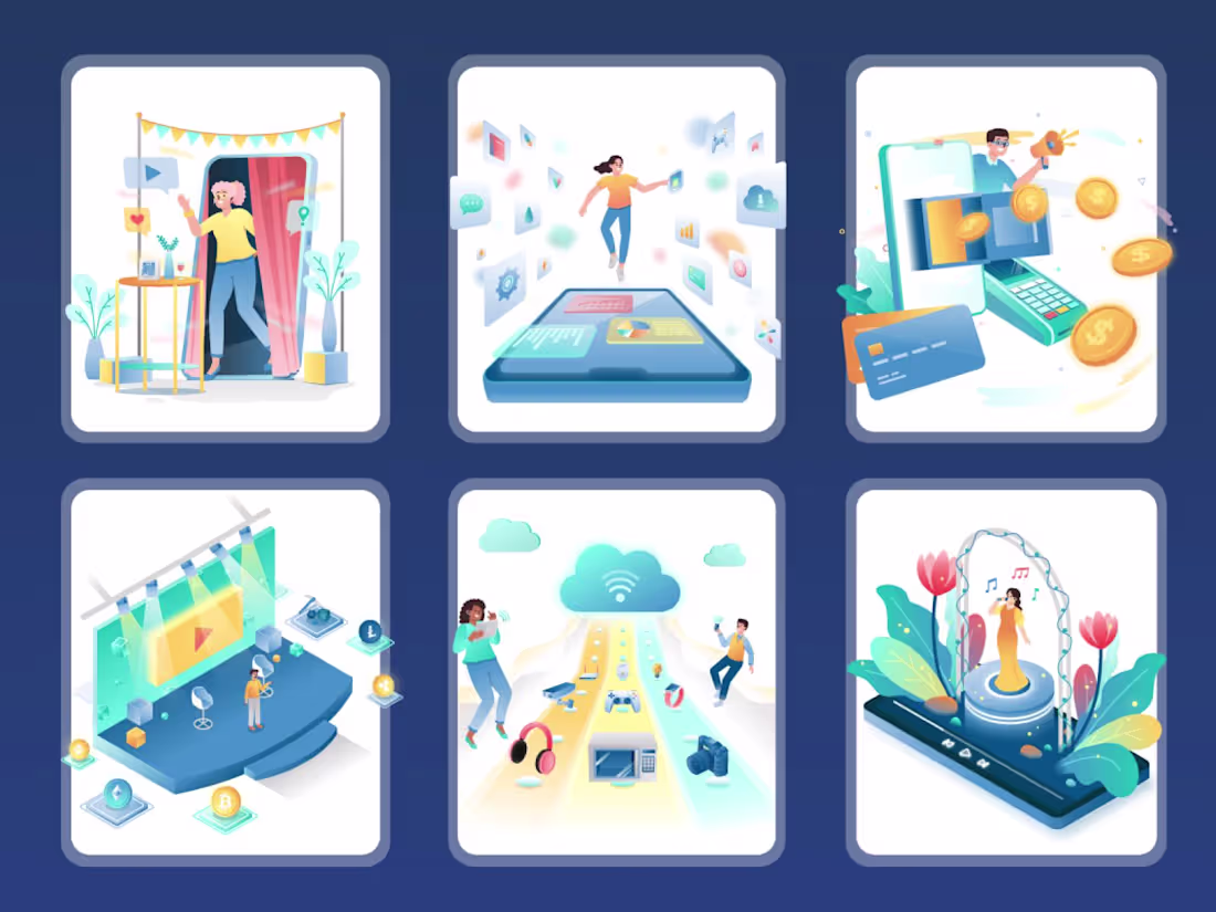 Cover image for Hero Image Illustrations for Animation Studio Website