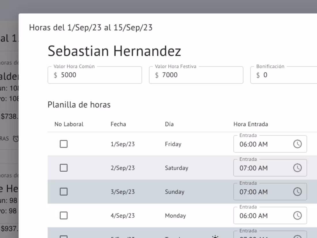 Cover image for Hourly payroll