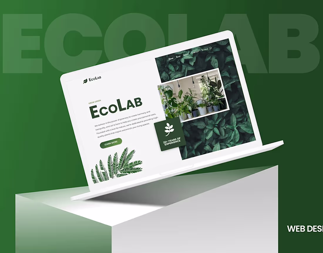 Cover image for Plant Shop Landing Page Design