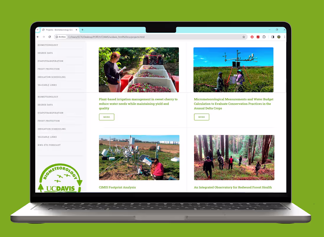 Cover image for Design For UCDavis Meteorology Group