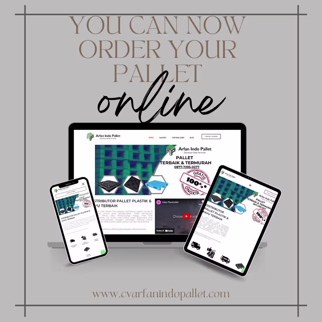 Cover image for Website for  Pallet Distributor